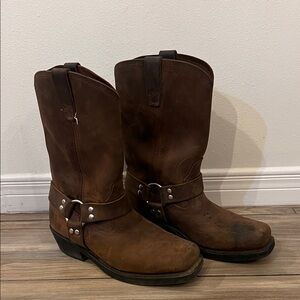 Men's Western Brown Leather Boots